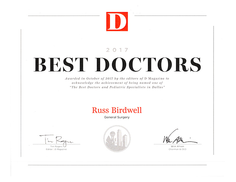 2017 Best Doctors In Dallas Birdwell