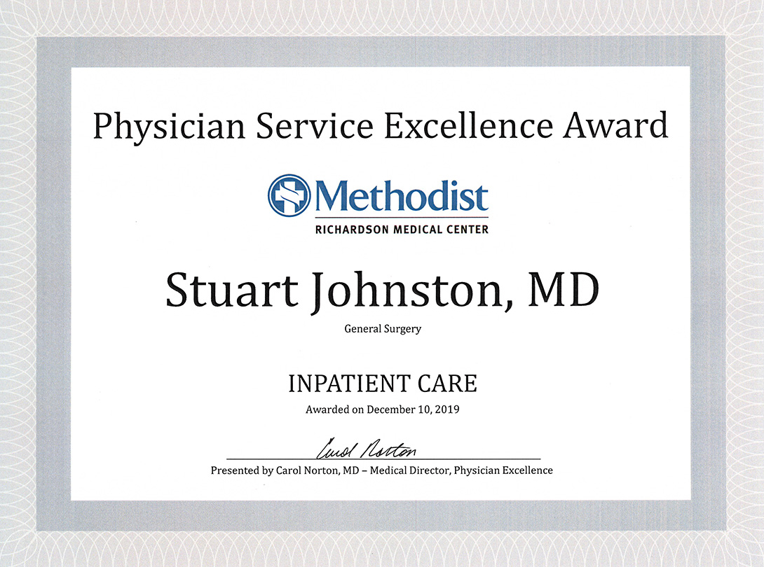 2019 Physician Service Excellence Award MRMC2